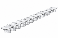 4TI-0788 Strips of 12 Flat Optical Caps ( 200 strips/pkg )